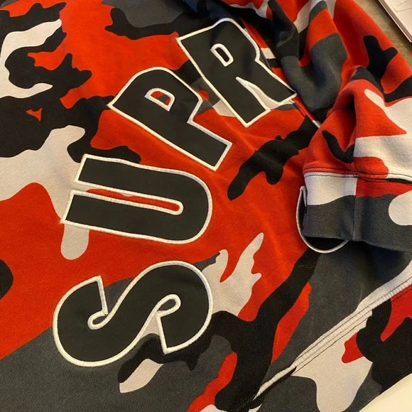 Supreme Nike Arc Crewneck Red Camo Men Sportwear Supreme Nike Arc Crewneck Red Camo Men Sportwear